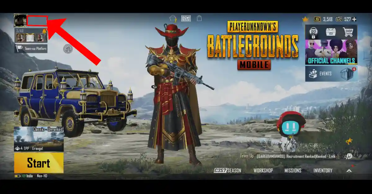 invisible text for pubg name